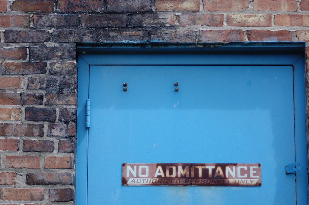 "No Admittance," Eva Critescu (CC-BY-2.0)